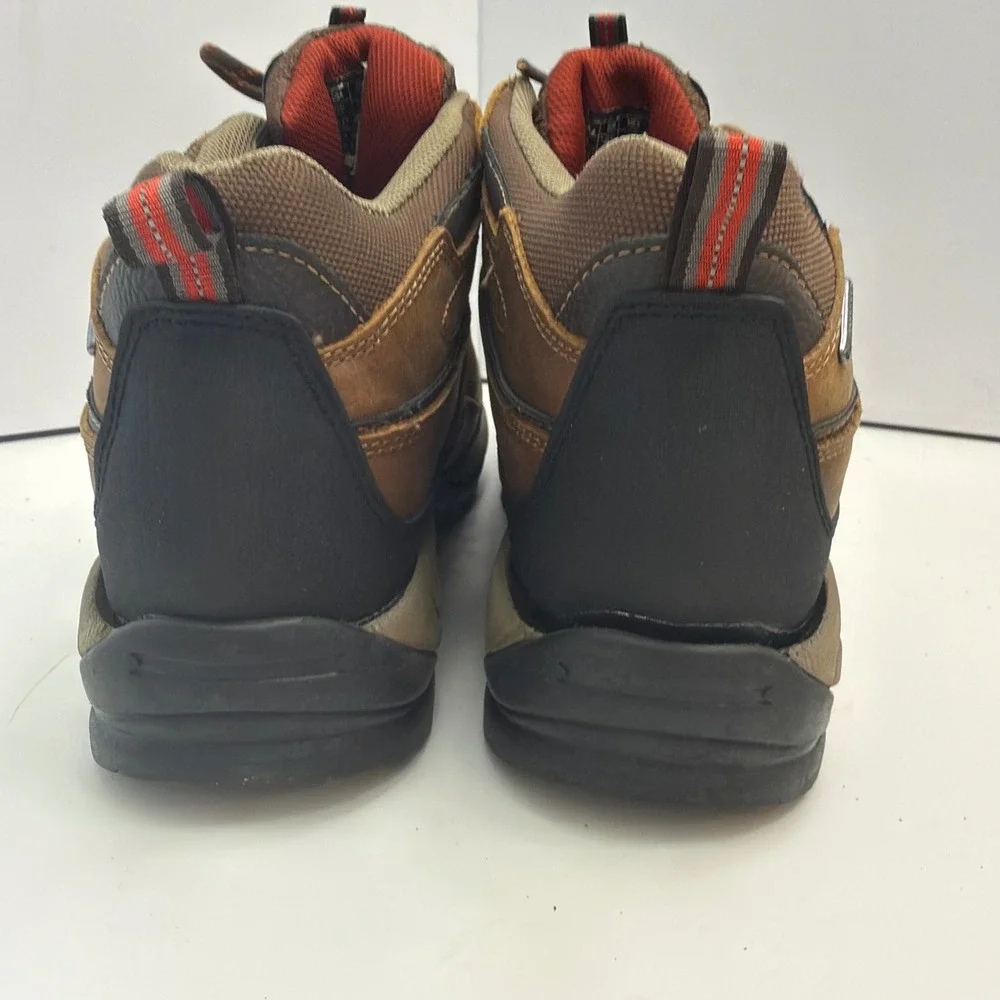 Eddie Bauer Bradley Mens 12M Waterproof Leather Hiking Boots Brown 622332829